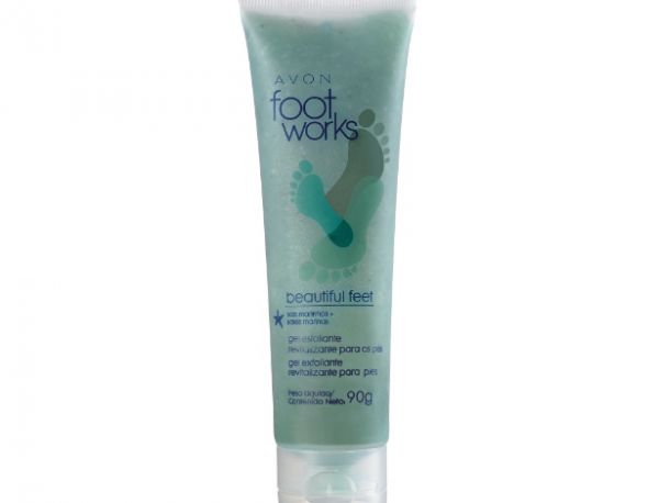 Gel esfoliante para os pés